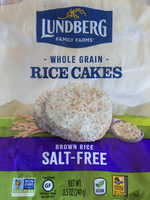 Eco-Farmed Brown Rice Rice Cakes, Salt Free