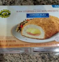 Raw stuffed chicken breasts