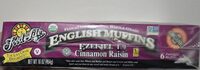 ENGLISH MUFFINS Cinnamon Raisin