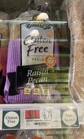Food for life, gluten free bread, raisin pecan