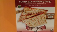 Gluten free matzo-style squares