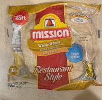 Whole wheat tortilla