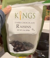Dark chocolate raisins