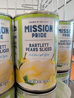Bartlett pears sliced