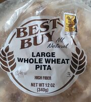 Large Whole Wheat Pita