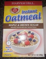 Maple and brown sugar instant oatmeal