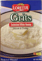White corn smooth & creamy grits