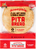 Joseph's, Flax Oat Bran & Whole Wheat Mini Pita Bread With Ala Omega-3