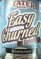 Easy churned light neapolitan vanilla, chocolate, & strawberry ice cream, neapolitan
