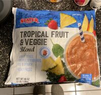 Freshly frozen fruit & vegetable blend mango chunks