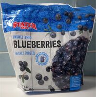 Freshly frozen unsweetened blueberries