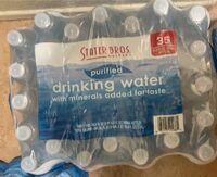 Purified drinking water