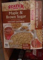 Maple & brown sugar instant oatmeal