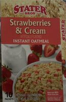 Strawberry & cream instant oatmeal