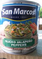 Sliced jalapeno peppers