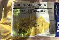 Ravioli de poulet grillé et mozzarella