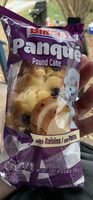 Panqué Pound Cake with Raisins / con Pasas