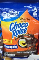 Choco roles pineapple creme filled cakes choco roles