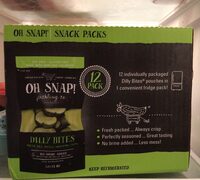 Fresh dill pickle snacking cuts