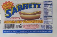 Skinless Beef Frankfurters