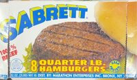 Quarter lb hamburgers