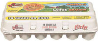 18 Large Grade Aa Brown Eggs