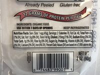 Wilcox, organic hard-boiled eggs