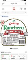 Ranchero Queso Fresco Part Skim Milk Cheese