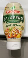 Mexican style spicy jalapeno sour cream