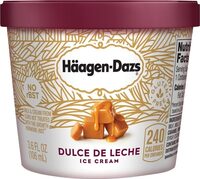 Gluten free dulce de leche ice cream cup