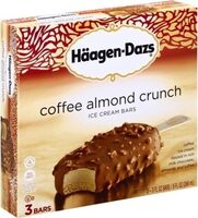 Coffee almond toffee crunch ice cream bars