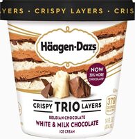 White & milk chocolate trio crispy belgian chocolate