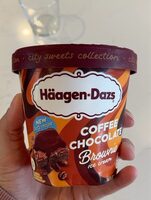 Coffee chocolate brownie ice cream