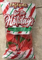 Red and Greeb White Corn Tortilla Chips
