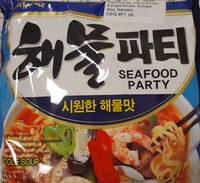 Seafood party noodle soup