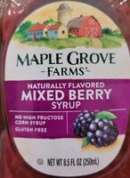 Maple grove farms of vermont, no high fructose corn syrup, boysenberry