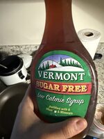 Vermont, sugar free, low calorie syrup