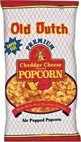 Premium cheddar cheese flavored popcorn