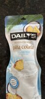 Piña colada frozen cocktail