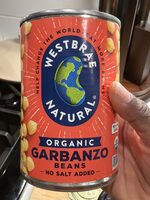 Organic Garbanzo Beans - No Salt Added