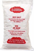 Sea salt grain no additives low sodium pound