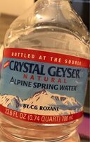 Alpine spring water