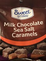Milk chocolate sea salt caramels, milk chocolate