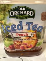 Peach iced tea, peach