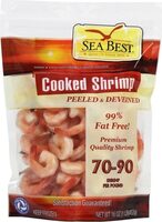 Cooked peeled and deveined shrimp