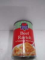 Beef Ravioli in Tomato and Meat Sauce