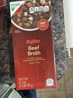 Beef flavored broth, beef