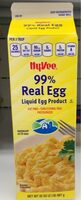 Hy vee 99% real egg liquid product