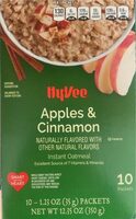 Hy vee apples & cinnamon instant oatmeal