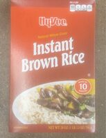 Hy vee natural whole grain instant brown rice